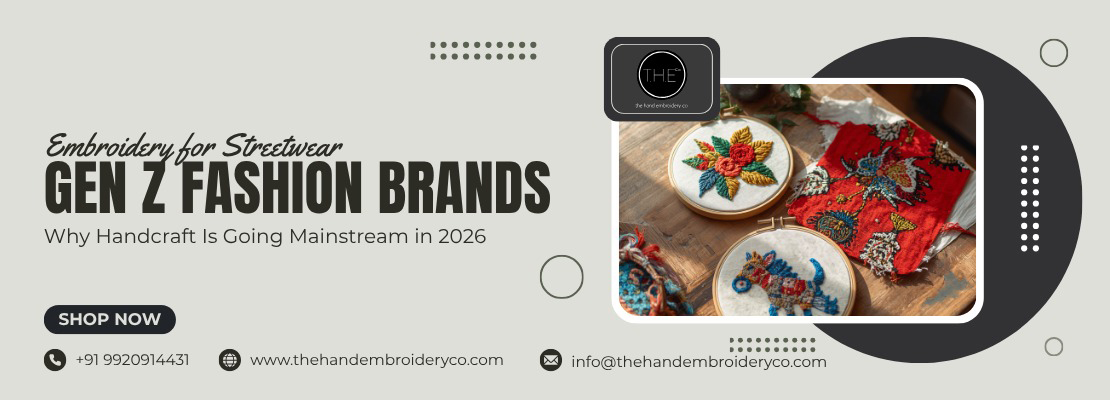 Embroidery for Streetwear & Gen Z Fashion Brands: Why Handcraft Is Going Mainstream in 2026
