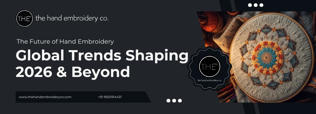 The Future of Hand Embroidery: Global Trends Shaping 2026 & Beyond